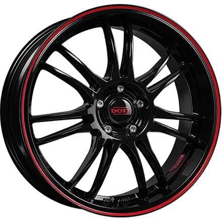 Disk DOTZ Shift pinstripe red 16x7 (OSIP0BR48)